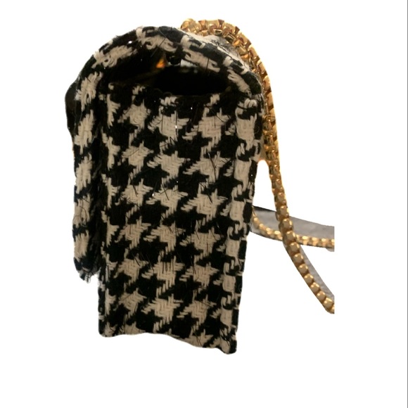 Last one left! Houndstooth Tweed Crossbody Bag - Picture 7 of 13